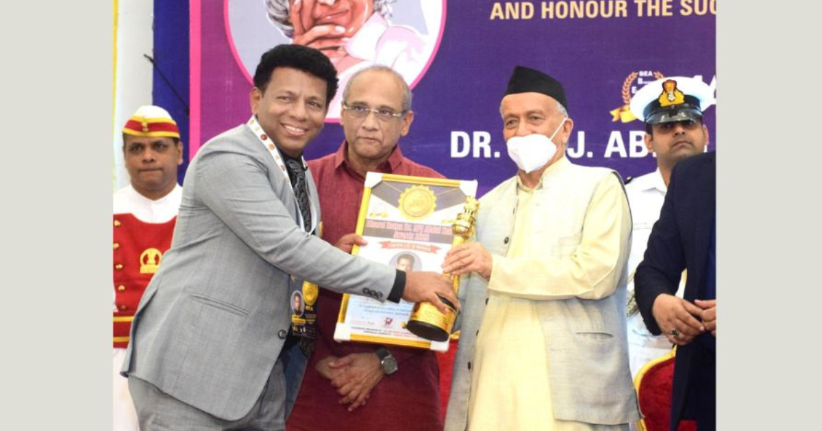 Dr Mohammed Khan Received the 14th Bharat Ratna Dr A P J Abdul Kalam Award 2022